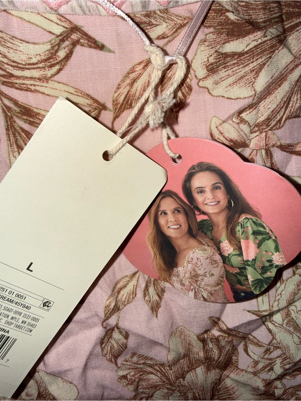 Aguabendita NWT x Target Romper Sz L Pink/Cream - Picture 4 of 4